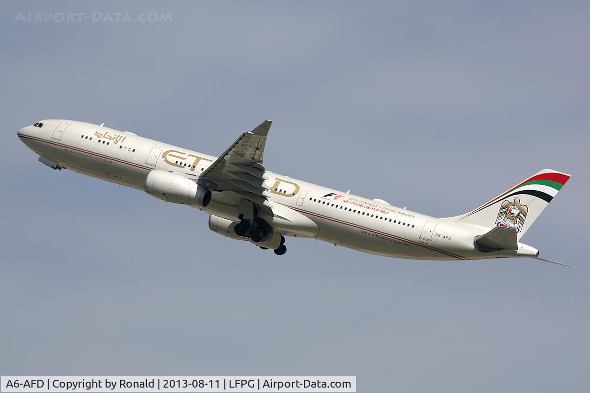 A6-AFD, 2011 Airbus A330-343X C/N 1205, at cdg