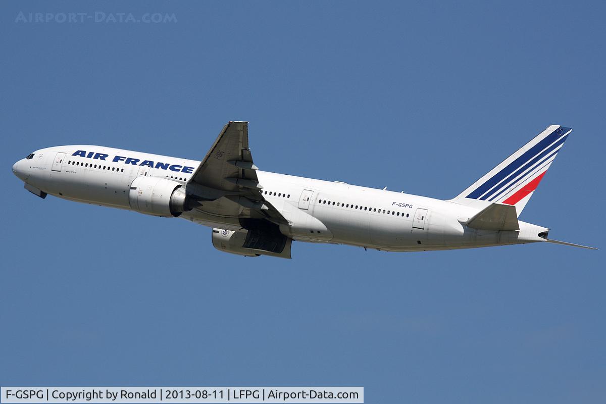 F-GSPG, 1999 Boeing 777-228/ER C/N 27609, at cdg