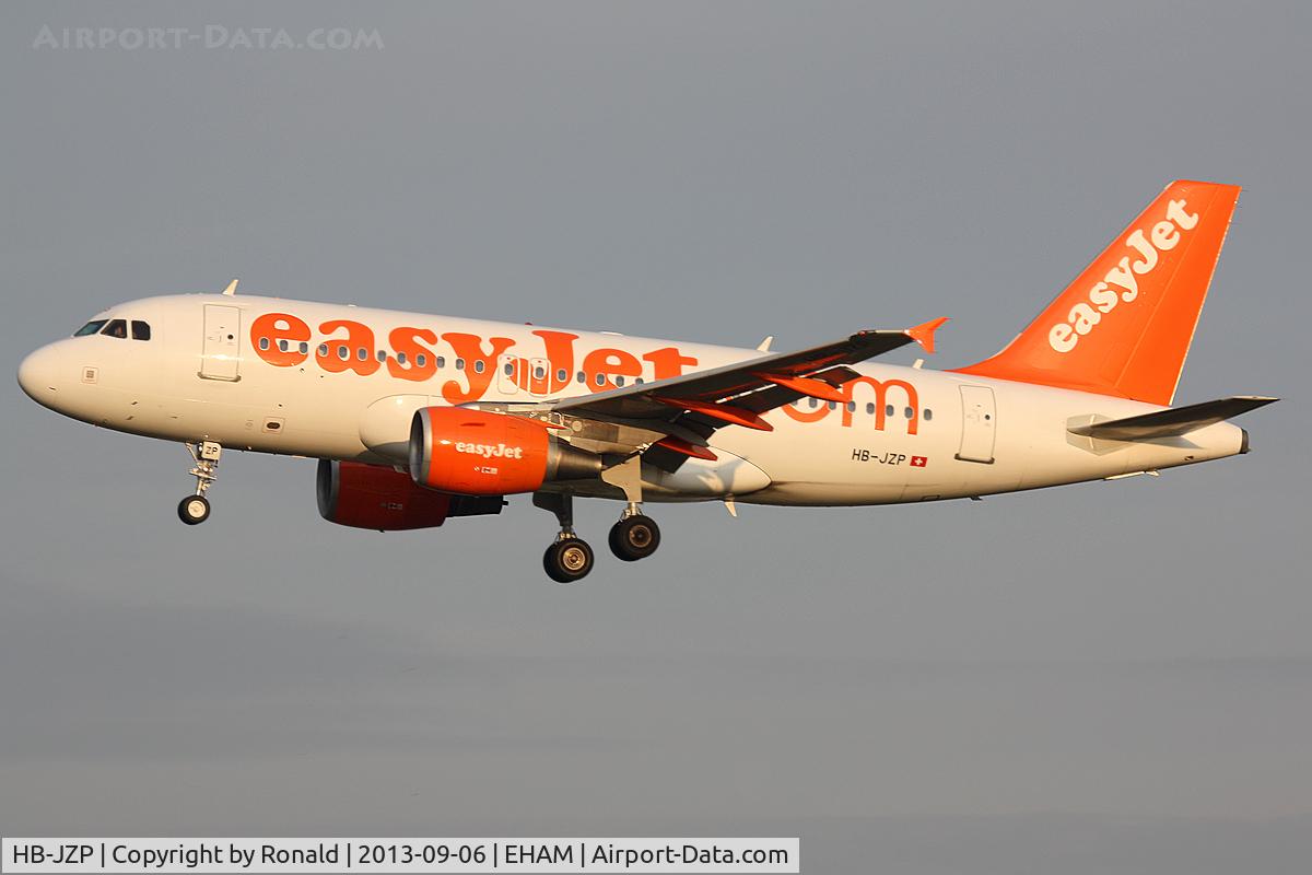 HB-JZP, 2005 Airbus A319-111 C/N 2427, at eham