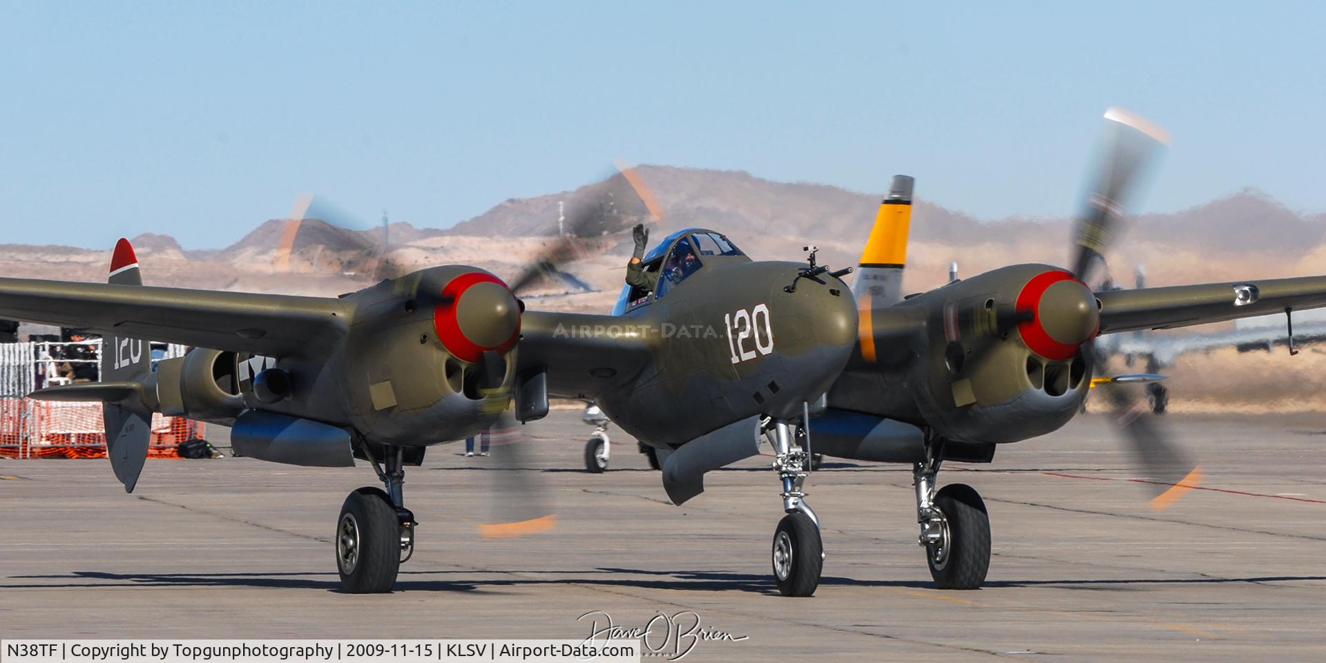 N38TF, 1944 Lockheed P-38M C/N 44-53095, Back to the hot ramp