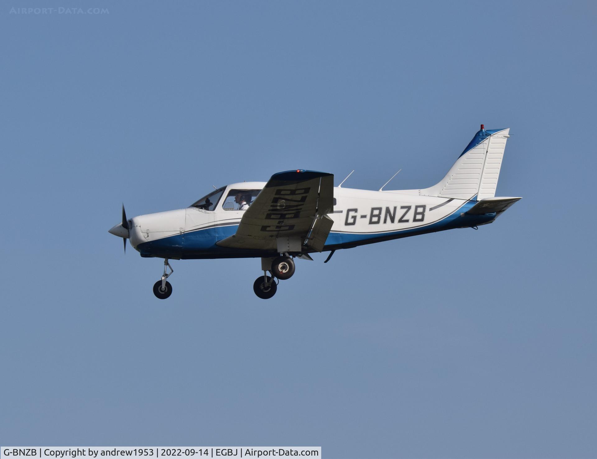 G-BNZB, 1979 Piper PA-28-161 Cherokee Warrior II C/N 28-7916521, G-BNZB at Gloucestershire Airport.