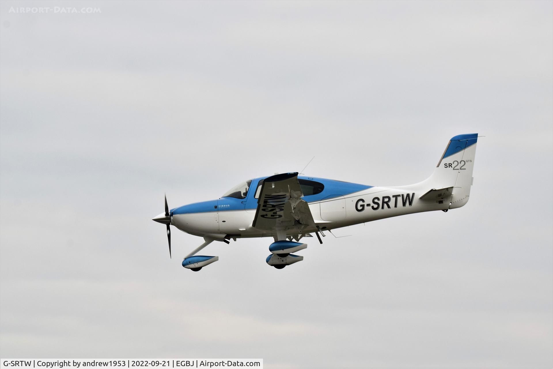 G-SRTW, 2012 Cirrus SR-22 GTS X Carbon C/N 3828, G-SRTW at Gloucestershire Airport.