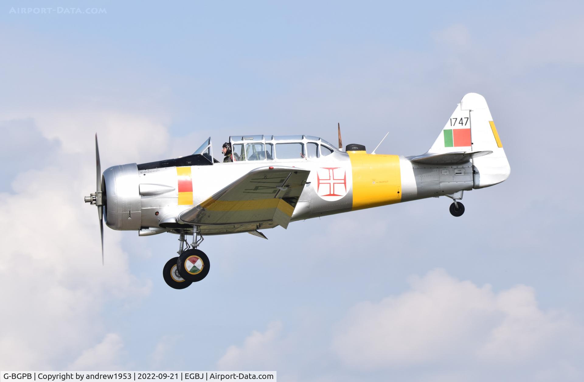 G-BGPB, 1953 Canadian Car & Foundry T-6 Harvard Mk.4 C/N CCF4-538, G-BGPB at Gloucestershire Airport.