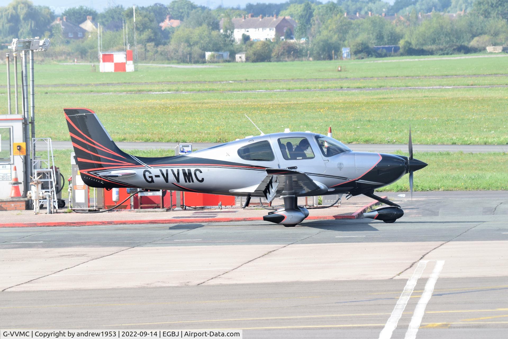 G-VVMC, 2022 Cirrus SR22 C/N 8702, G-VVMC at Gloucestershire Airport.