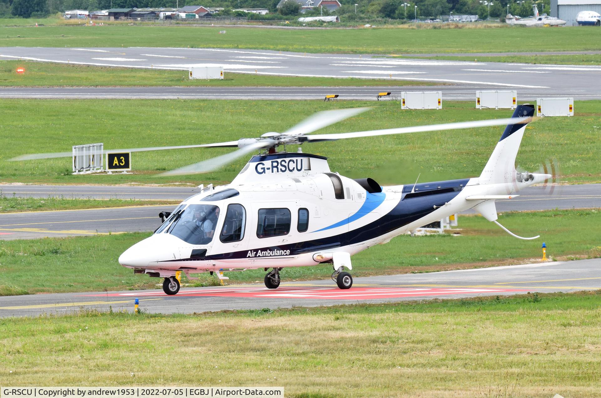 G-RSCU, 2009 Agusta A-109E Power C/N 11777, G-RSCU at Gloucestershire Airport.