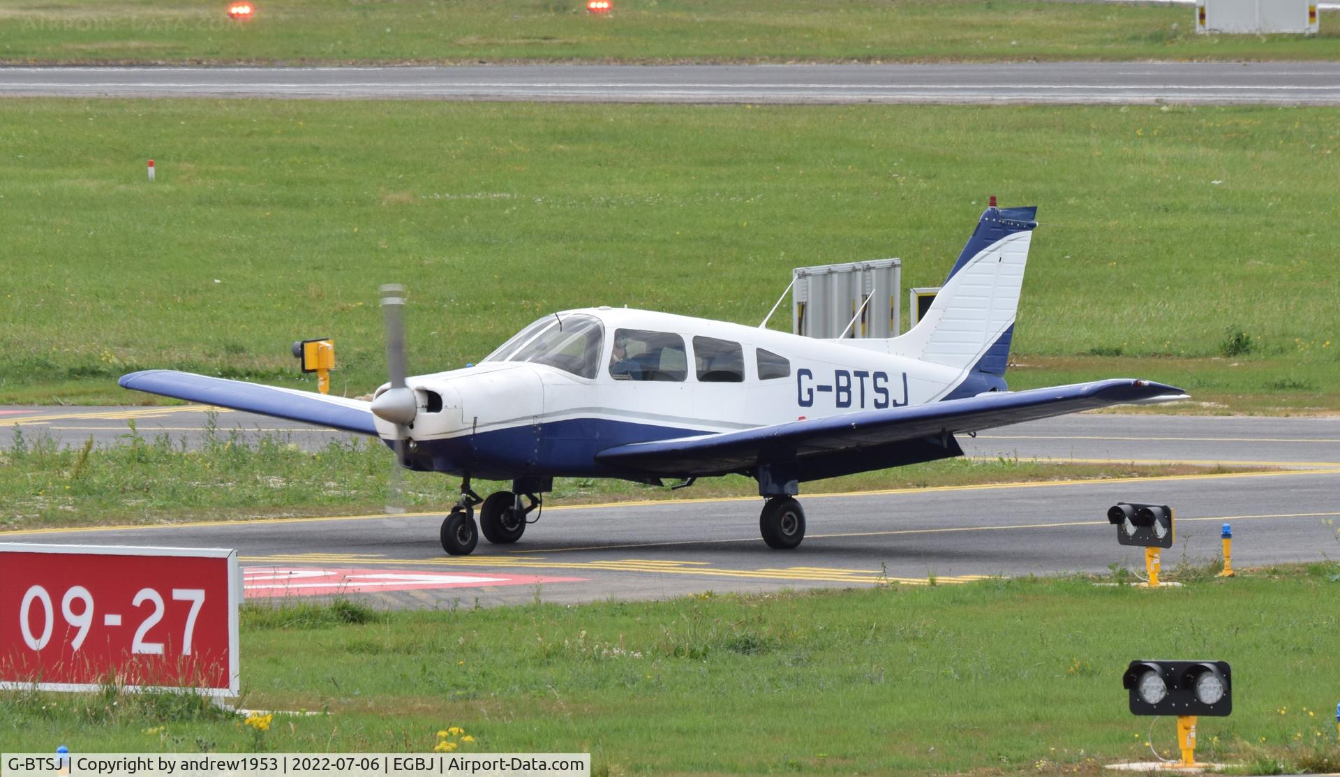 G-BTSJ, 1978 Piper PA-28-161 Cherokee Warrior II C/N 28-7816473, G-BTSJ at Gloucestershire Airport.