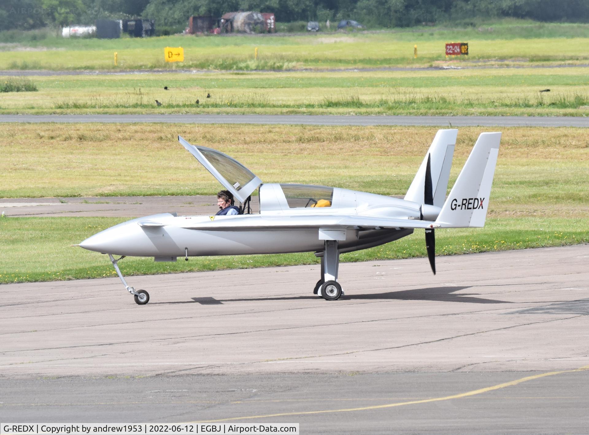 G-REDX, 1999 Berkut 360 C/N PFA 252-12481, G-REDX at Gloucestershire Airport.