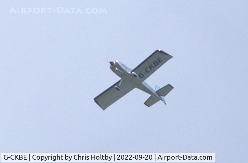 G-CKBE, 2017 Vans RV-8 C/N PFA 303-13972, Vans RV-8 over Worthing from Shoreham Airport, Sussex