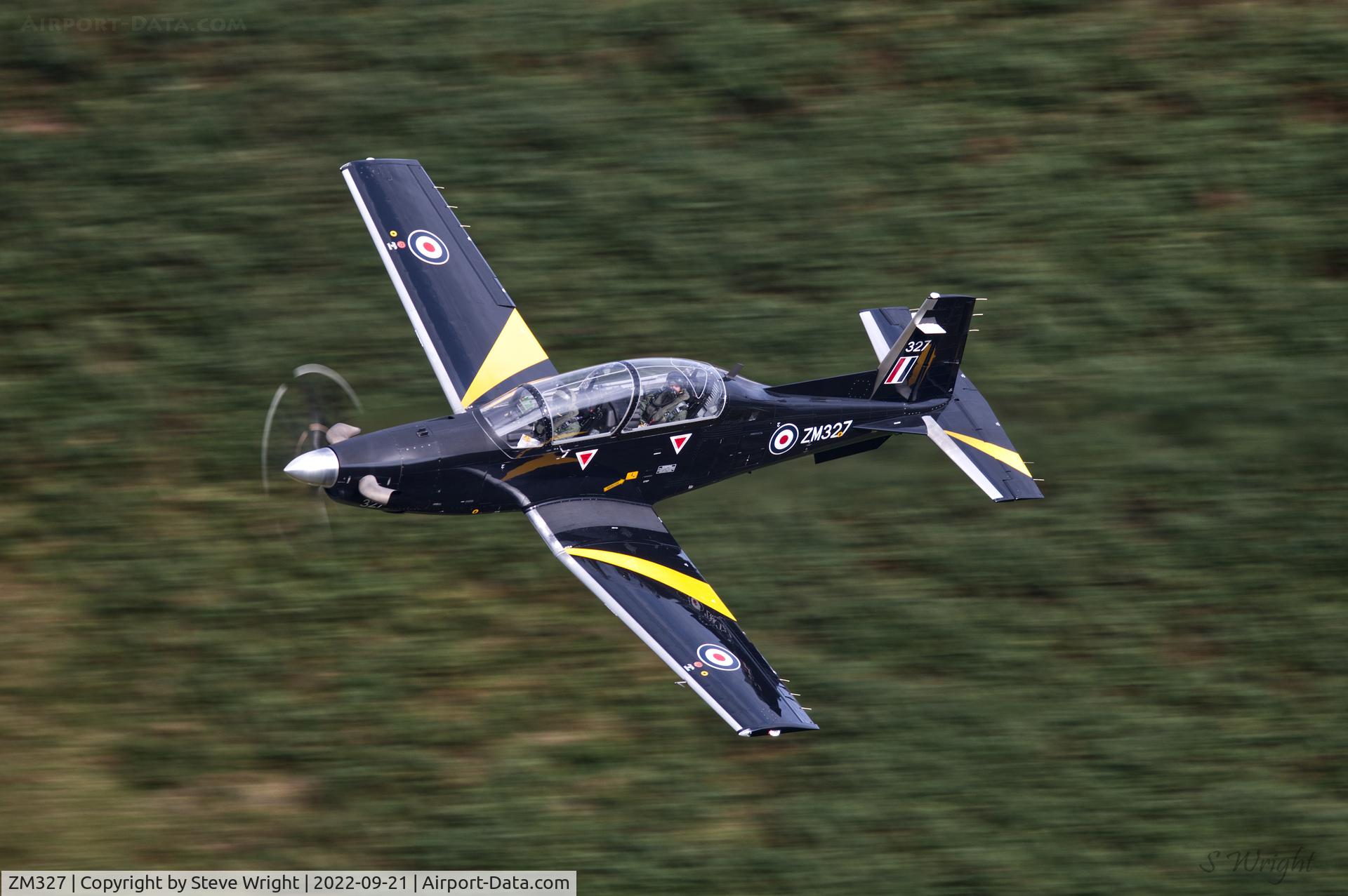 ZM327, 2018 Beechcraft T-6C Texan T.1 C/N PM-125, Bwlch Oerdrws, Mach Loop, Wales UK