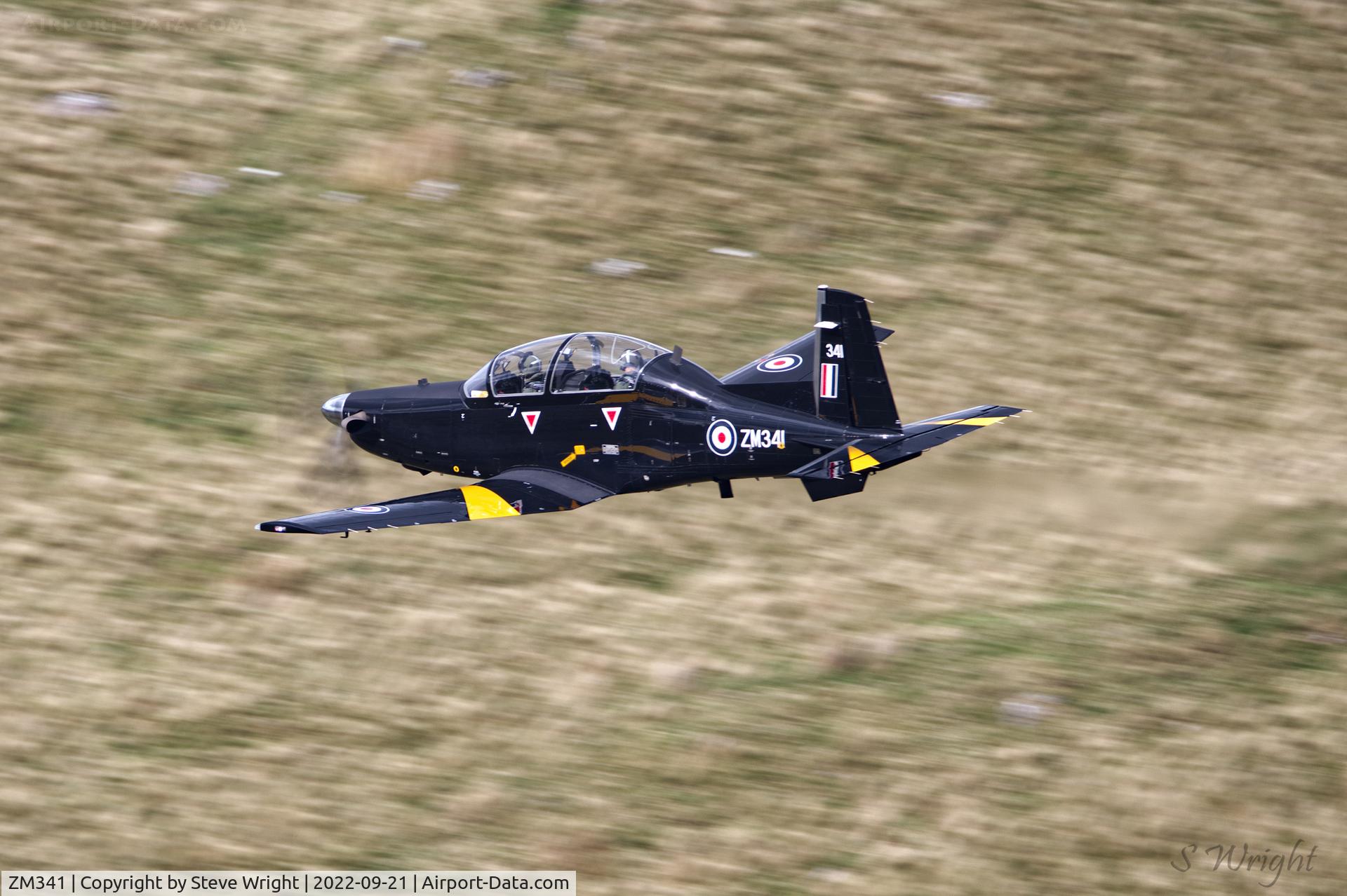 ZM341, 2020 Beechcraft T-6C Texan T.1 C/N PM-138, Bwlch Oerdrws, Mach Loop. Wales UK