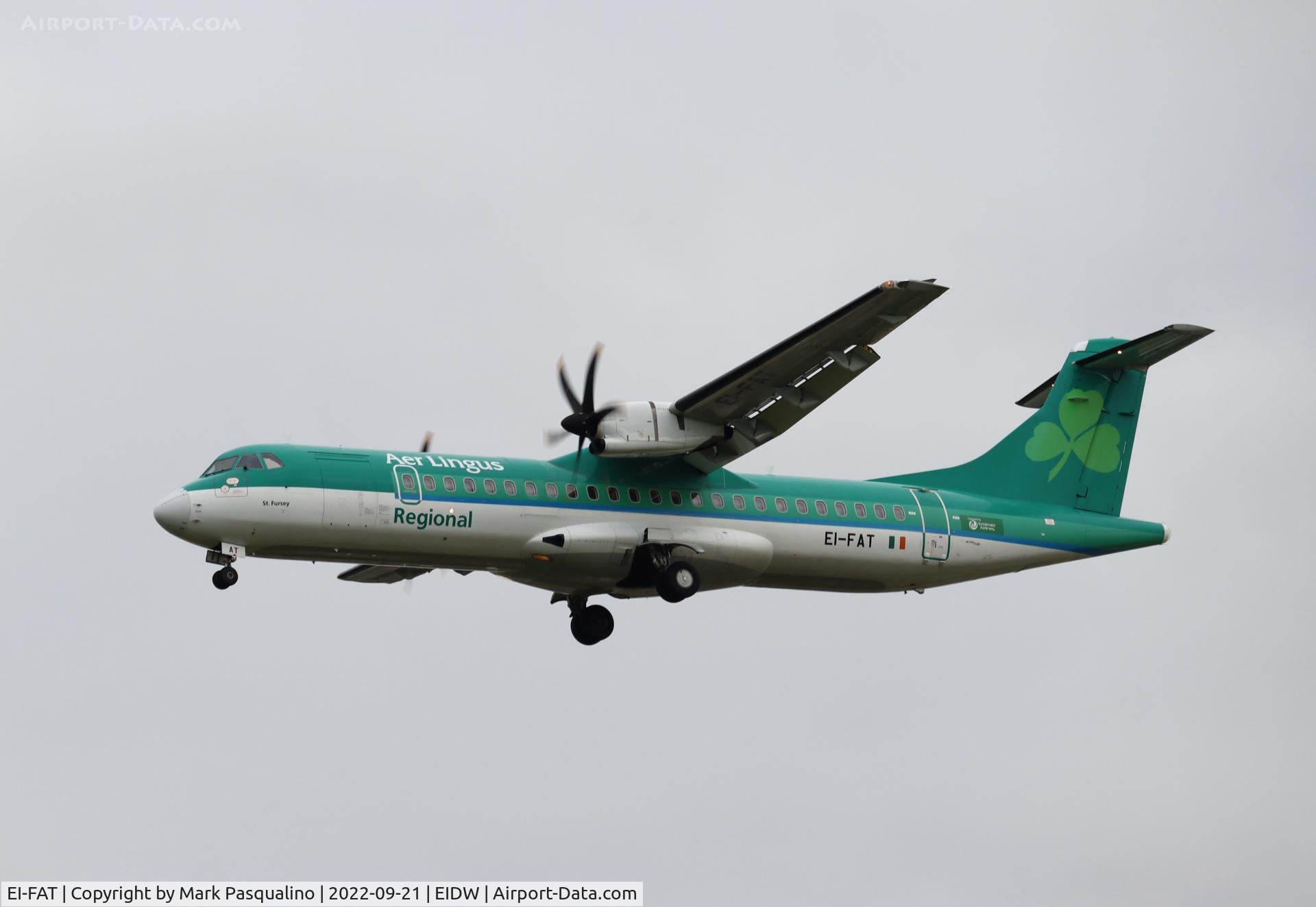 EI-FAT, 2013 ATR 72-600 (72-212A) C/N 1097, ATR 72-212A