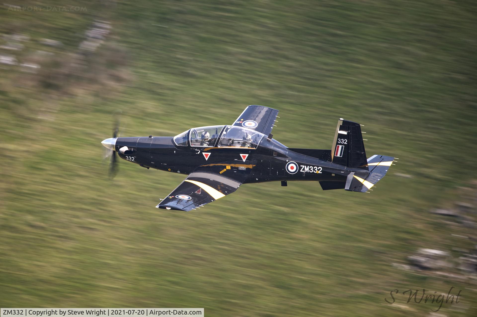 ZM332, 2018 Beechcraft T-6C Texan T.1 C/N PM-130, Bwlch Oerdrws, Mach Loop. Wales UK