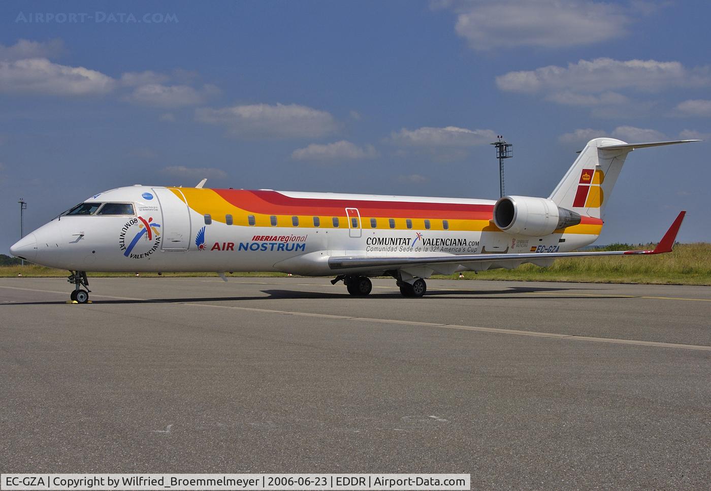 EC-GZA, 1998 Canadair CRJ-200ER (CL-600-2B19) C/N 7252, On Charterflight due to Socker/Football World Cup 2006 in Germany.