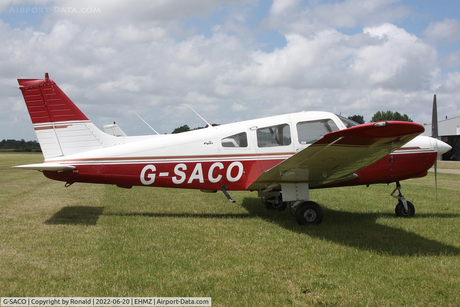 G-SACO, 1984 Piper PA-28-161 Cherokee Warrior II C/N 28-8416085, at ehmz