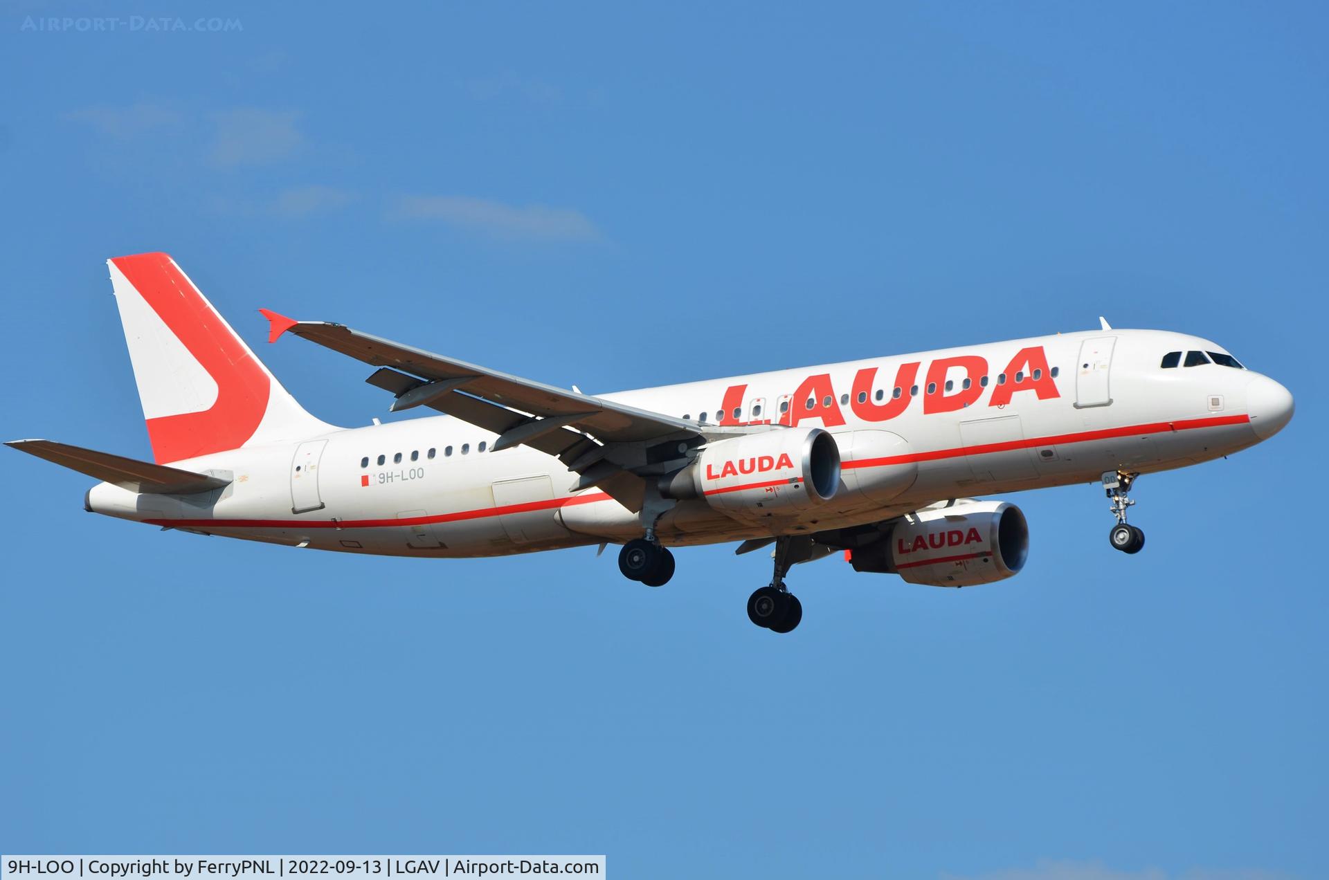 9H-LOO, 2006 Airbus A320 214 C/N 3027, Lauda Europe A320 arriving
