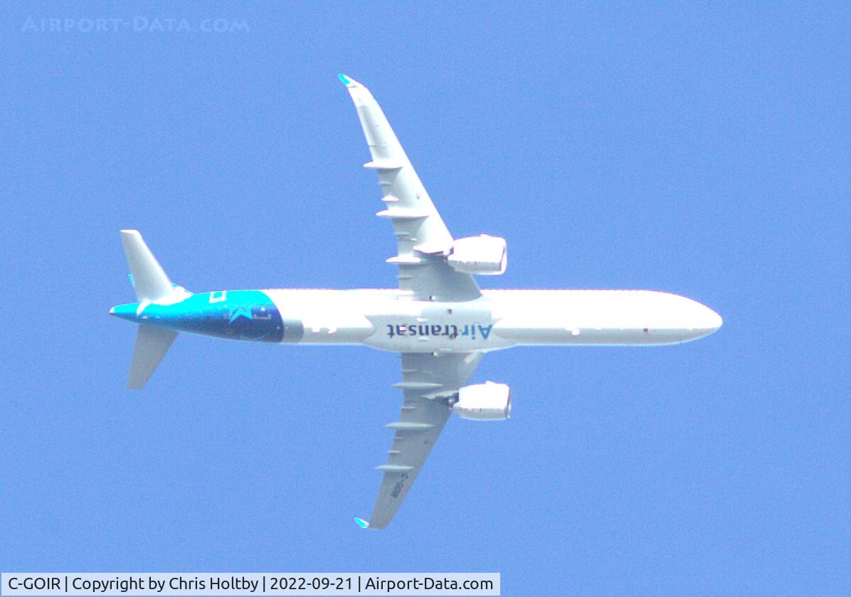 C-GOIR, 2022 Airbus A321-271NX C/N 10866, 2022 Airbus A321 in Canadian Air Transat livery over Worthing in Sussex