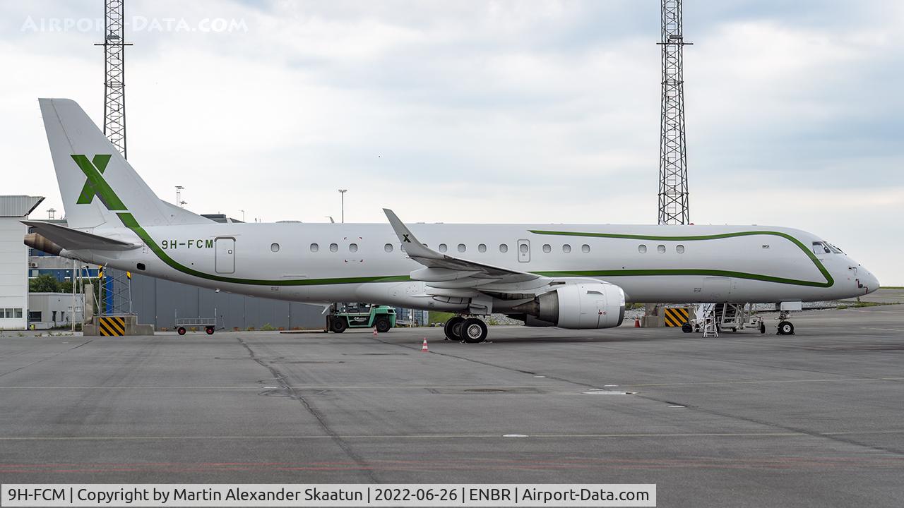 9H-FCM, 2014 Embraer ERJ-190-100ECJ Lineage 1000 C/N 19000641, Parked.