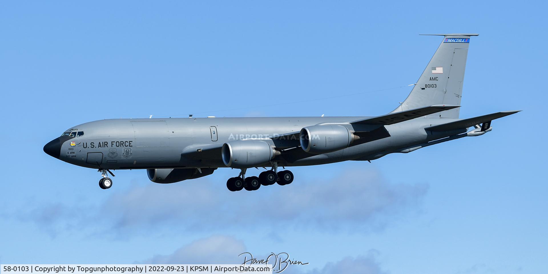 58-0103, 1958 Boeing KC-135T Stratotanker C/N 17848, PISTON63