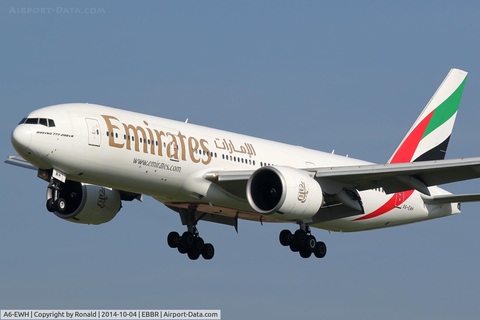 A6-EWH, 2008 Boeing 777-21H/LR C/N 35587, at bru
