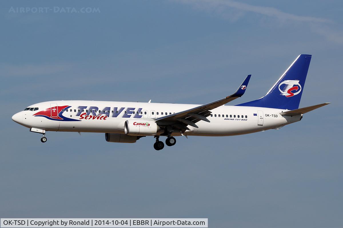 OK-TSD, 2014 Boeing 737-8Q8 C/N 41795, at bru