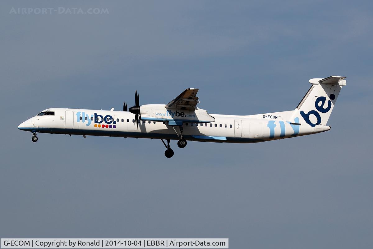 G-ECOM, 2008 De Havilland Canada DHC-8-402Q Dash 8 C/N 4233, at bru