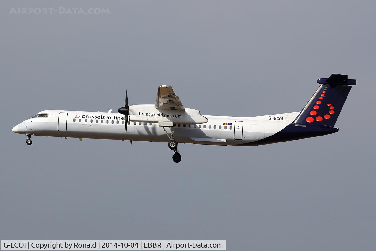 G-ECOI, 2008 De Havilland Canada DHC-8-402Q Dash 8 C/N 4224, at bru