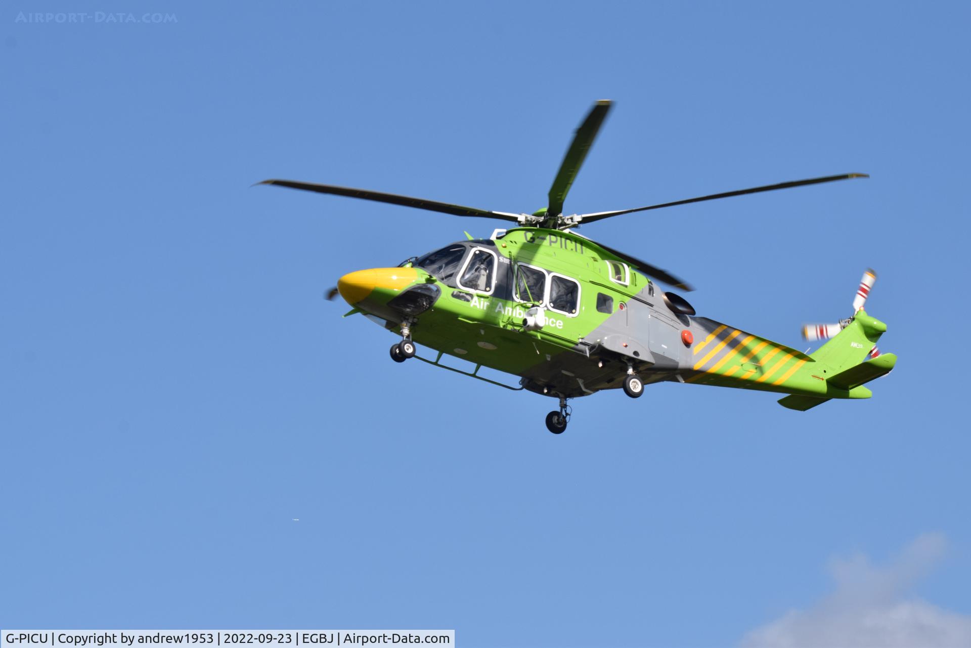 G-PICU, 2017 Leonardo AW169 C/N 69055, G-PICU at Gloucestershire Airport.