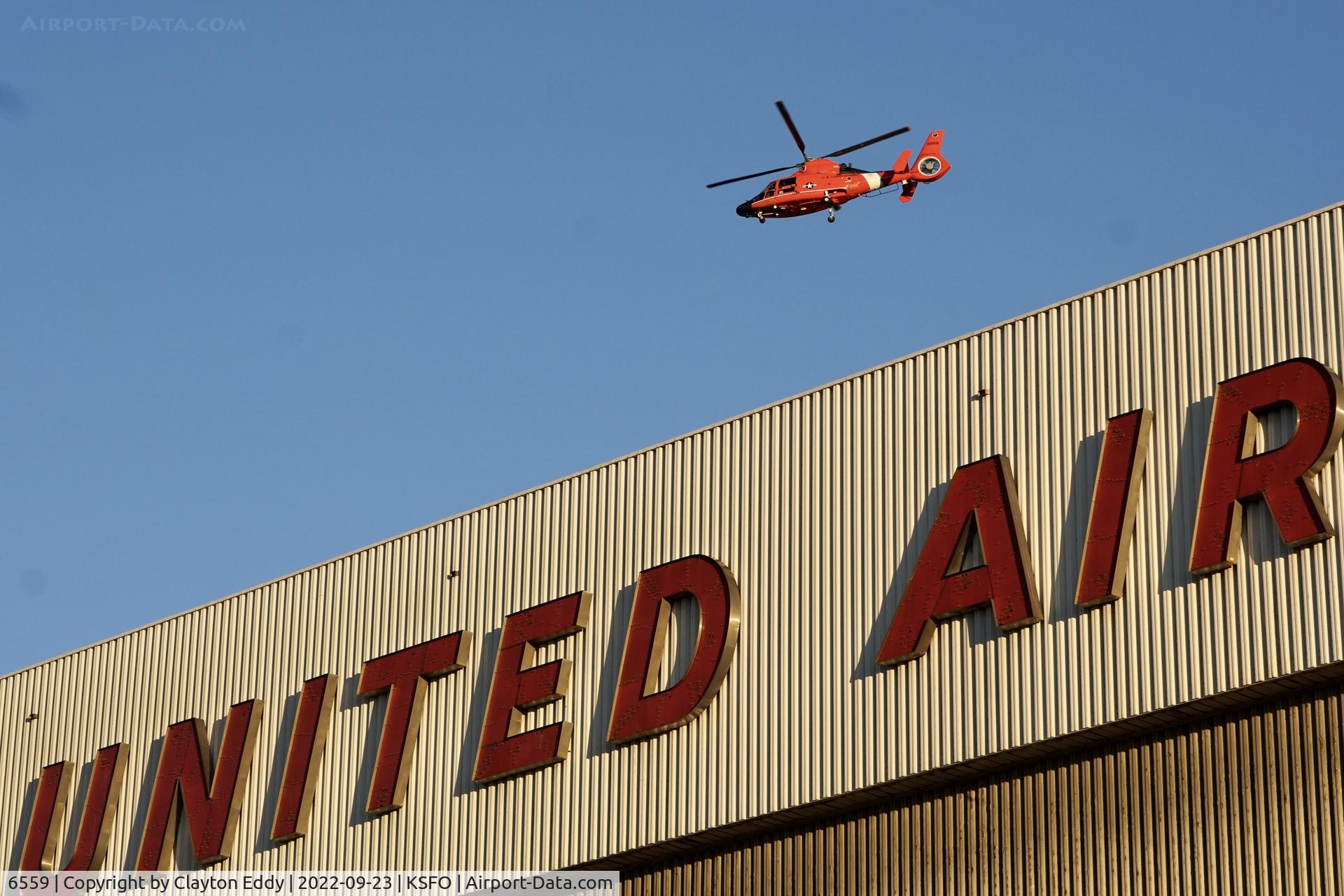 6559, 1987 Aerospatiale HH-65C Dolphin C/N 6241, SFO 2022.