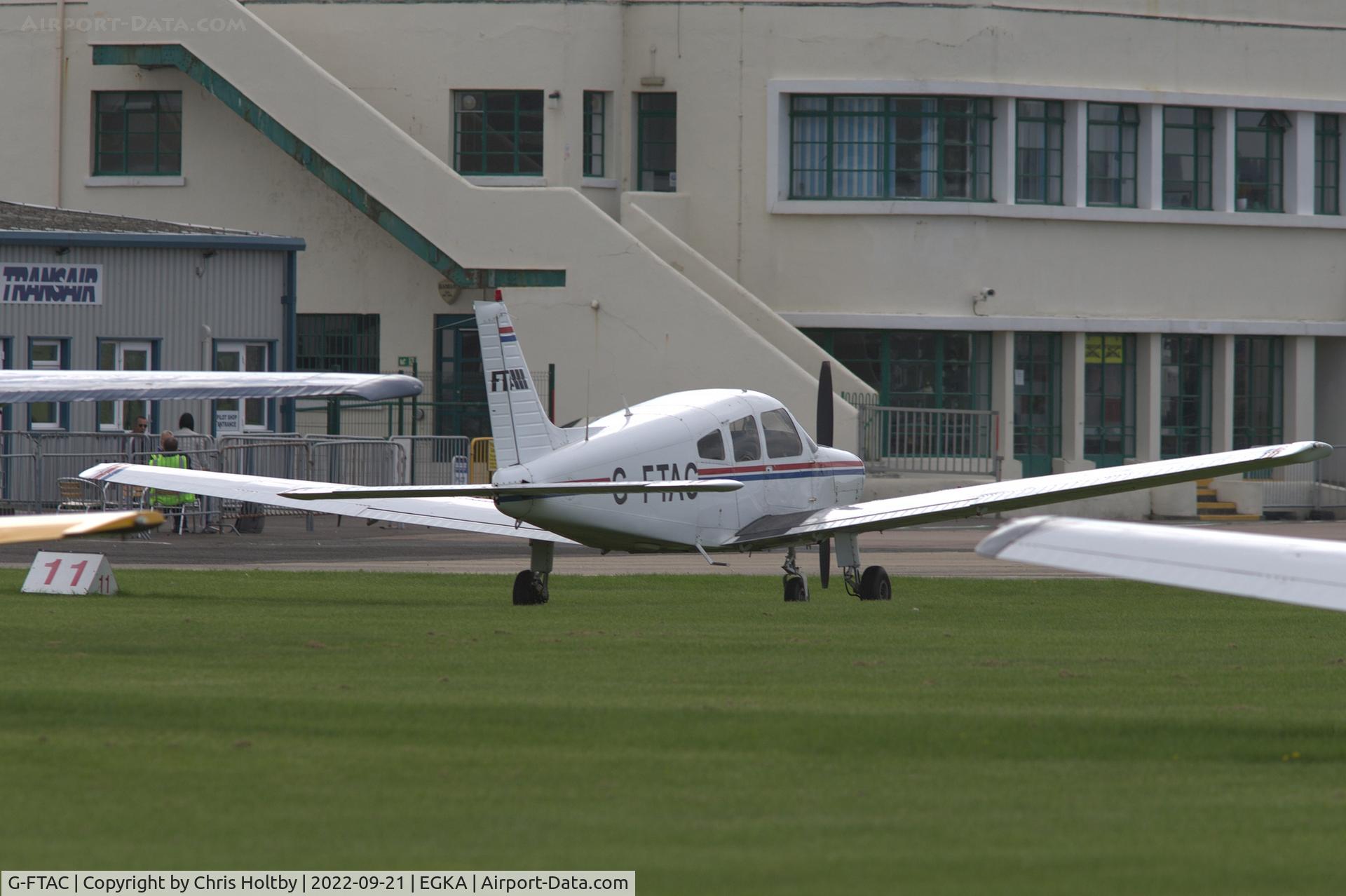 G-FTAC, 1984 Piper PA-28-161 Warrior II C/N 28-8416082, Parked at Shoreham Airport, Sussex