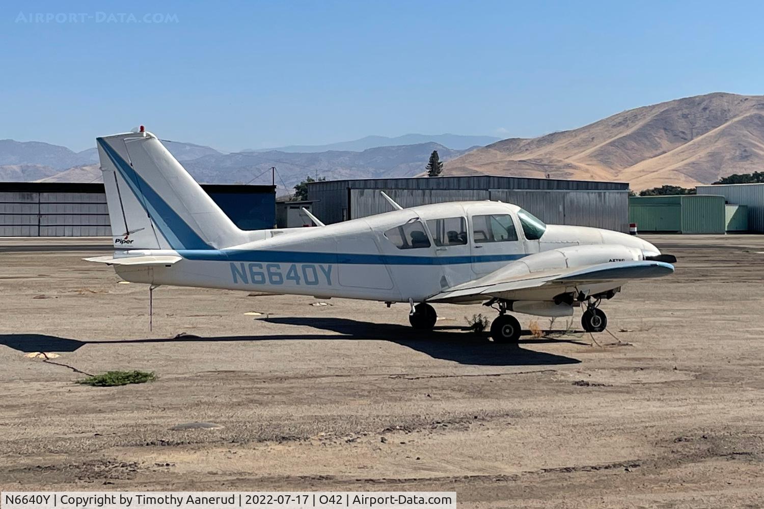 N6640Y, 1968 Piper PA-23-250 C/N 27-3954, 1968 Piper PA-23-250, c/n: 27-3954