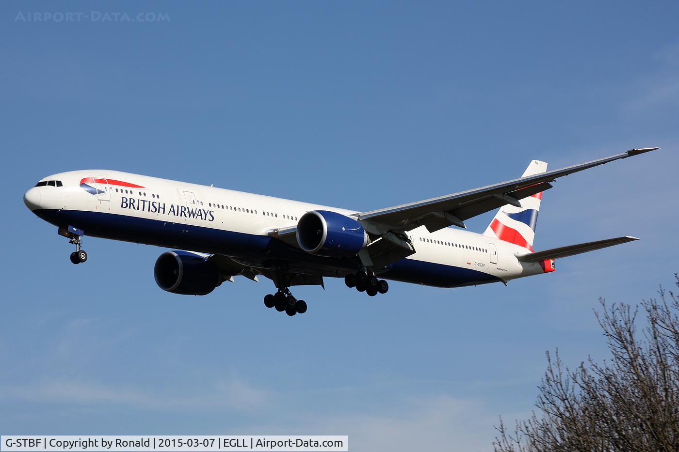 G-STBF, 2012 Boeing 777-336/ER C/N 40543, at lhr