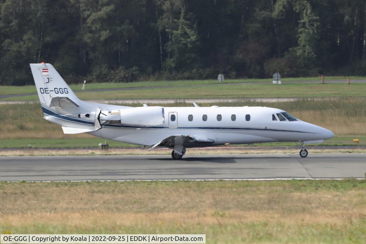 OE-GGG, 2009 Cessna 560XL Citation XLS+ C/N 560-6013, Arrival from Oxford.