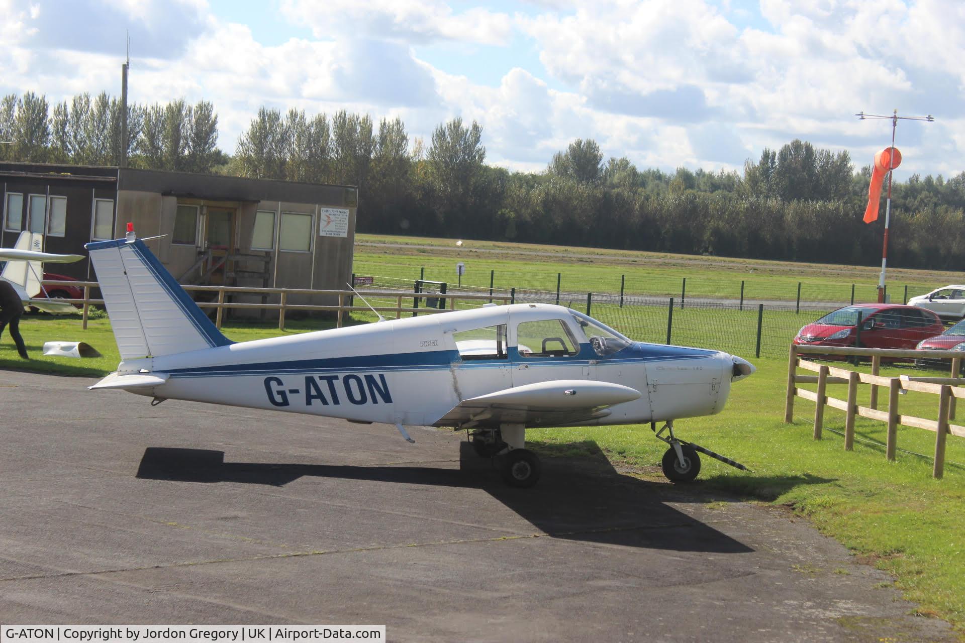G-ATON, 1966 Piper PA-28-140 Cherokee C/N 28-21654, i took this photo piper PA-28