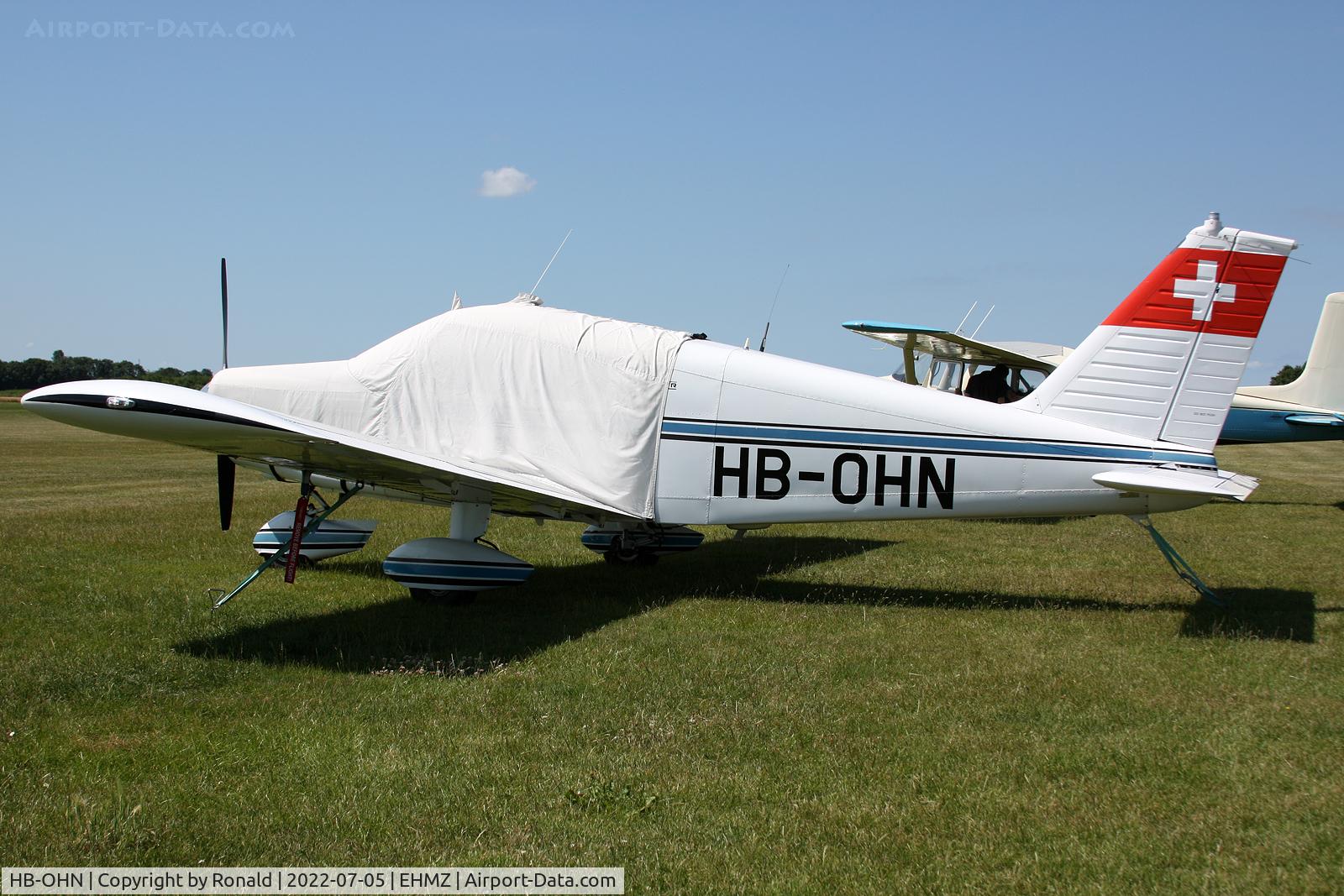 HB-OHN, 1969 Piper PA-28-140 Cherokee C/N 28-26401, at ehmz