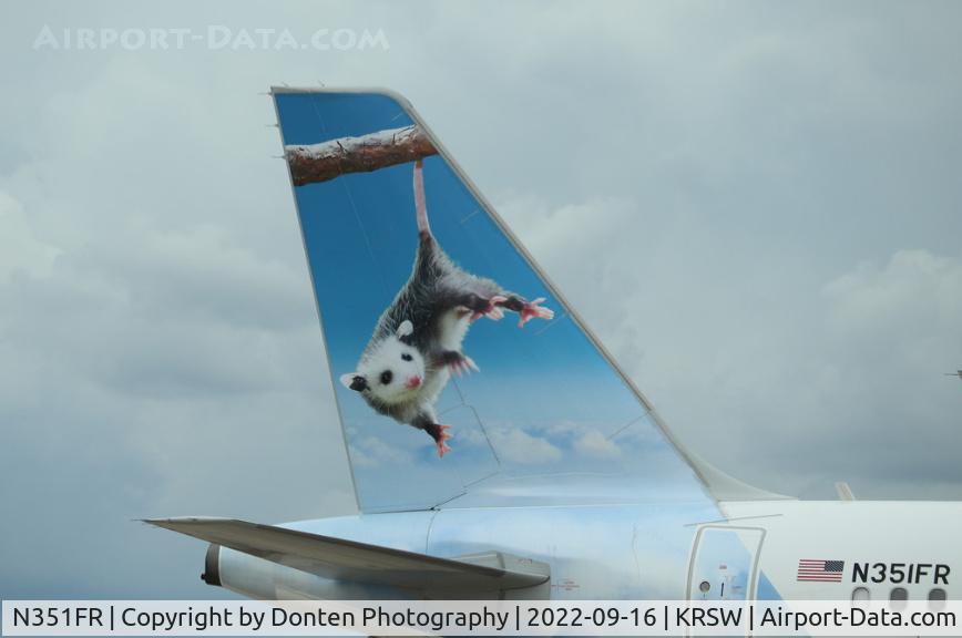 N351FR, 2019 Airbus A320-251N C/N 8913, Frontier Airlines - Joey the Opossum