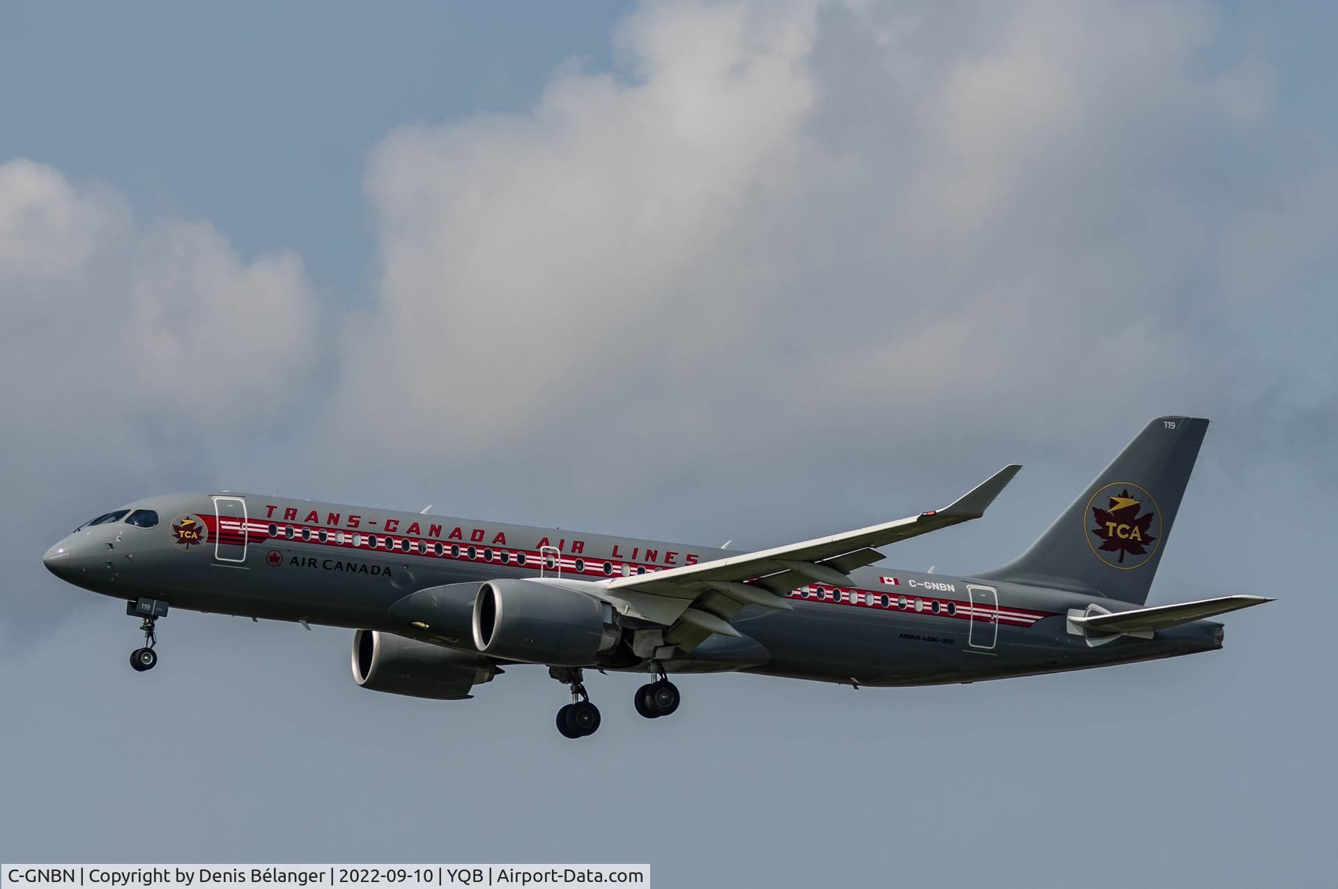 C-GNBN, 2021 Airbus A220-300 C/N 55112, Runway 24 YQB