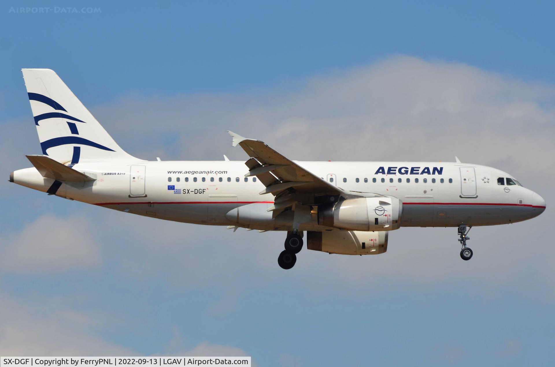 SX-DGF, 2005 Airbus A319-132 C/N 2468, Aegean last remaining A319