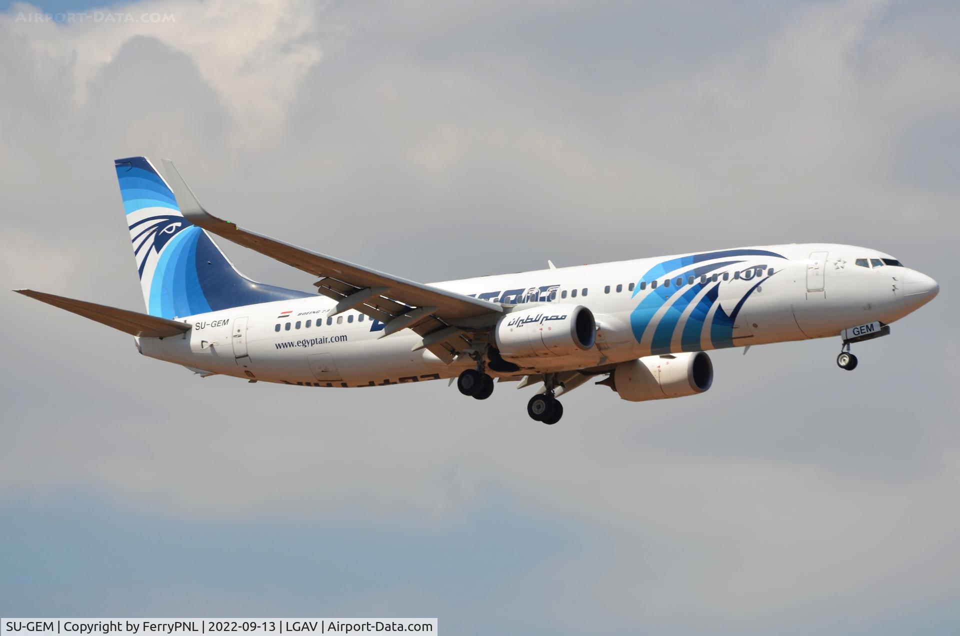 SU-GEM, 2017 Boeing 737-866 C/N 63805, Egyptair has 3 daily B738 flights a day in ATH