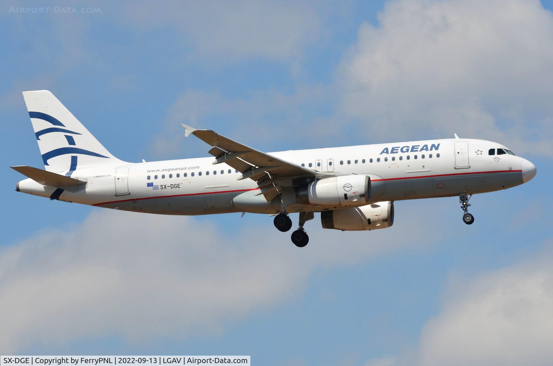 SX-DGE, 2009 Airbus A320-232 C/N 3990, Aegean A320
