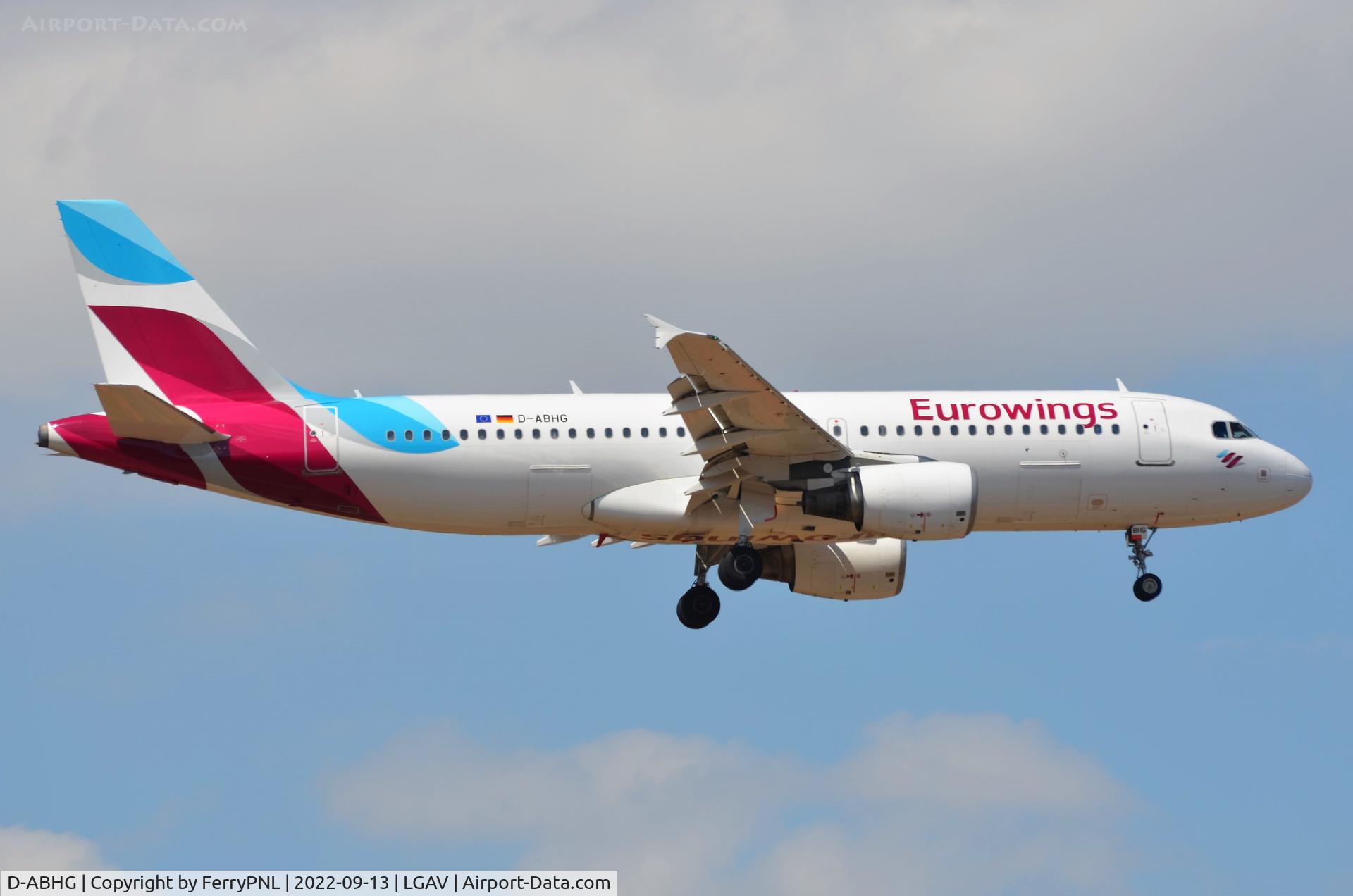 D-ABHG, 2006 Airbus A320-214 C/N 2867, Eurowings A320