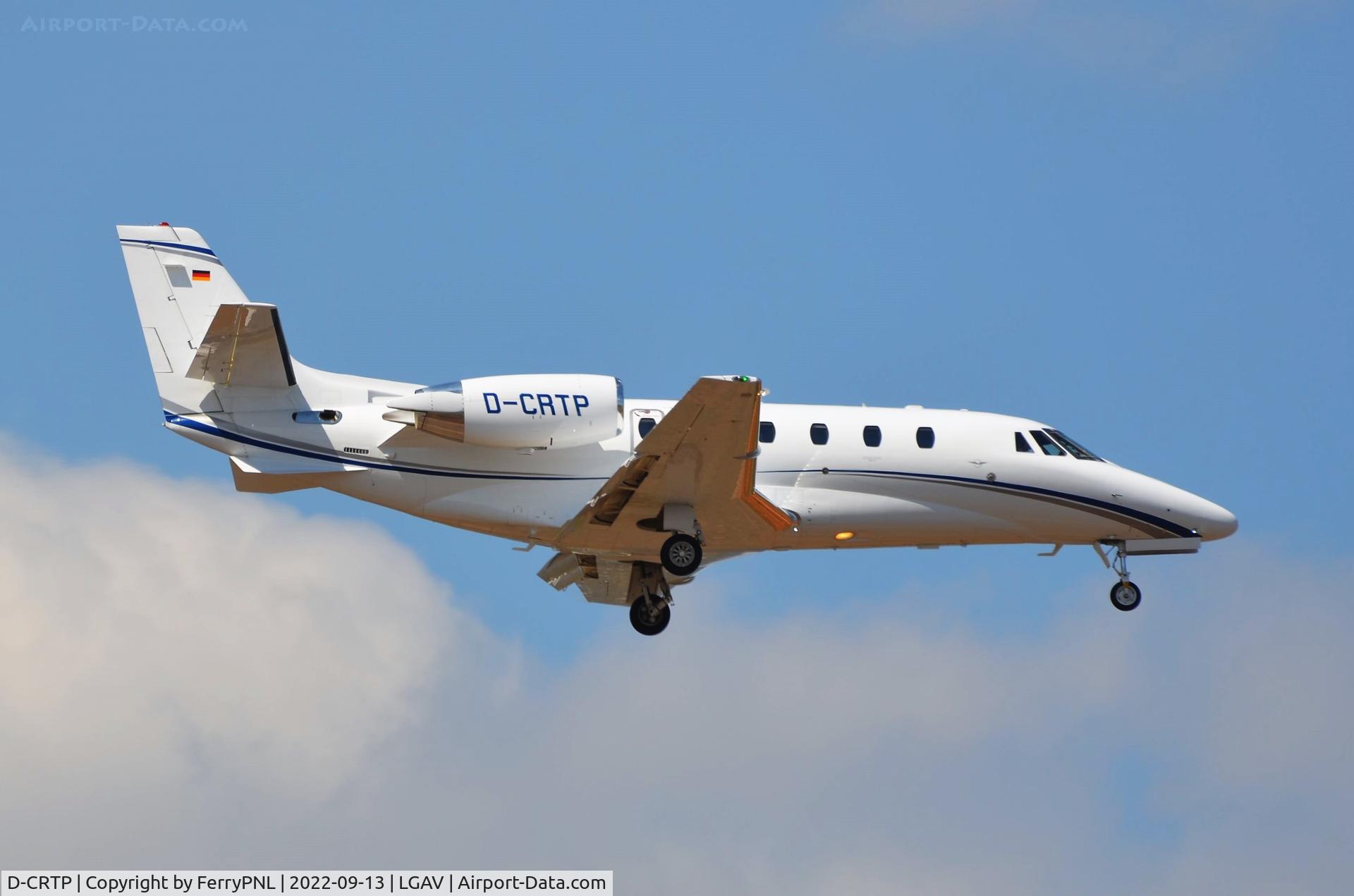 D-CRTP, 2022 Cessna 560 Citation XLS+ C/N 560-6327, Air Hamburg new Citation Excel landing