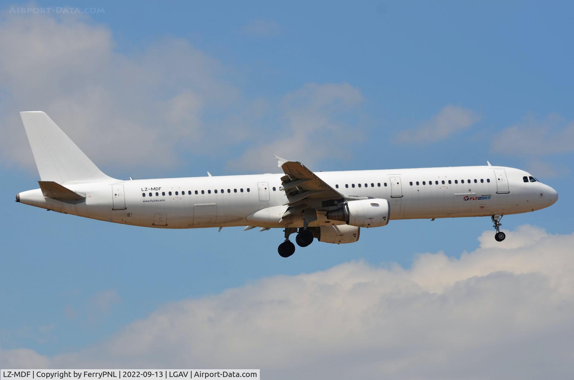 LZ-MDF, 2001 Airbus A321-211 C/N 1451, Go2Sky A321 operating for Transavia out of Lyon today