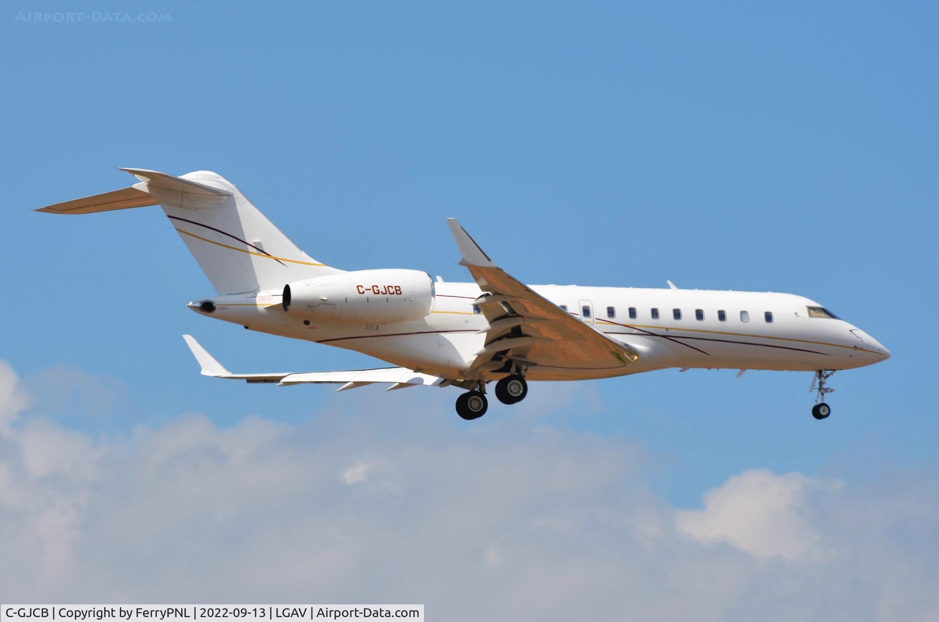 C-GJCB, 1995 Bombardier BD-700-1A11 Global 5000 C/N 9389, Arrival of Chartright Air BD700