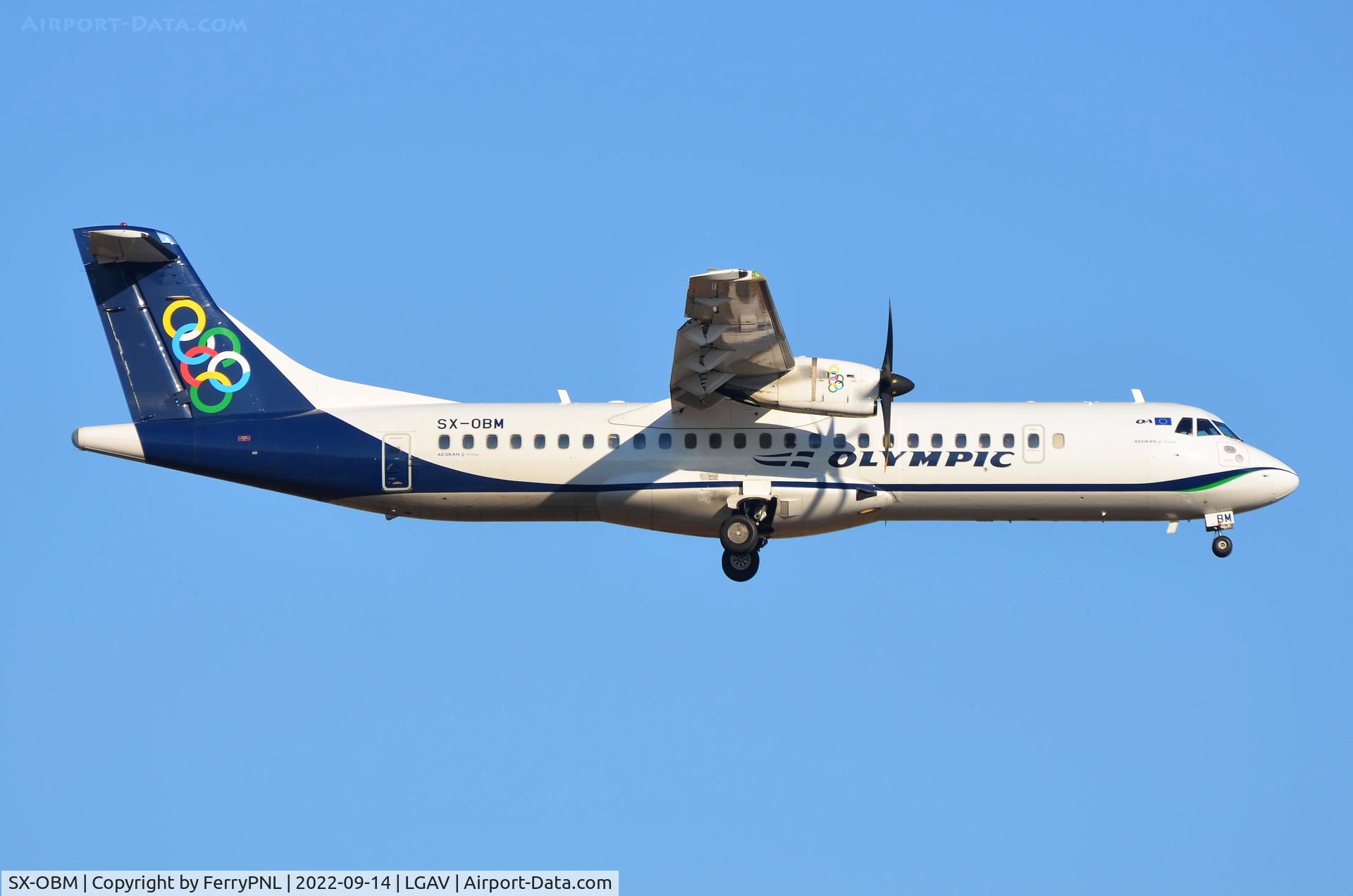SX-OBM, 2012 ATR 72-600 (72-212A) C/N 1058, Morning arrival of Olympic ATR72