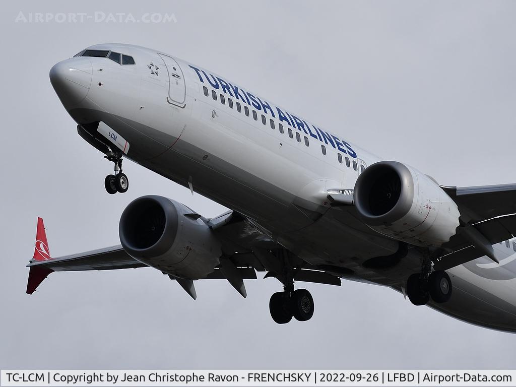 TC-LCM, 2019 Boeing 737-8 MAX C/N 60055, TK1389 / THY8TS from Istanbul landing runway 23