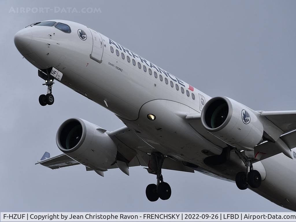 F-HZUF, 2021 Airbus A220-300 C/N 55149, AF7622 / AFR37JP from Paris CDG