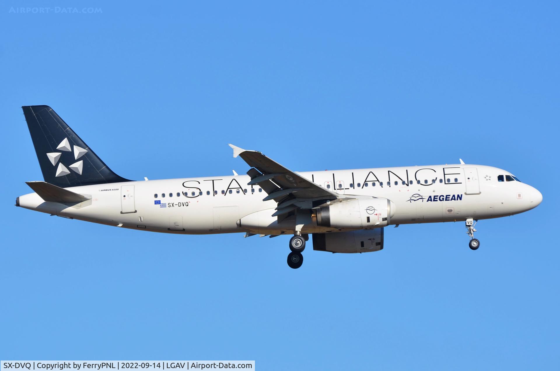 SX-DVQ, 2008 Airbus A320-232 C/N 3526, Aegean A320 in Star Alliance outfit