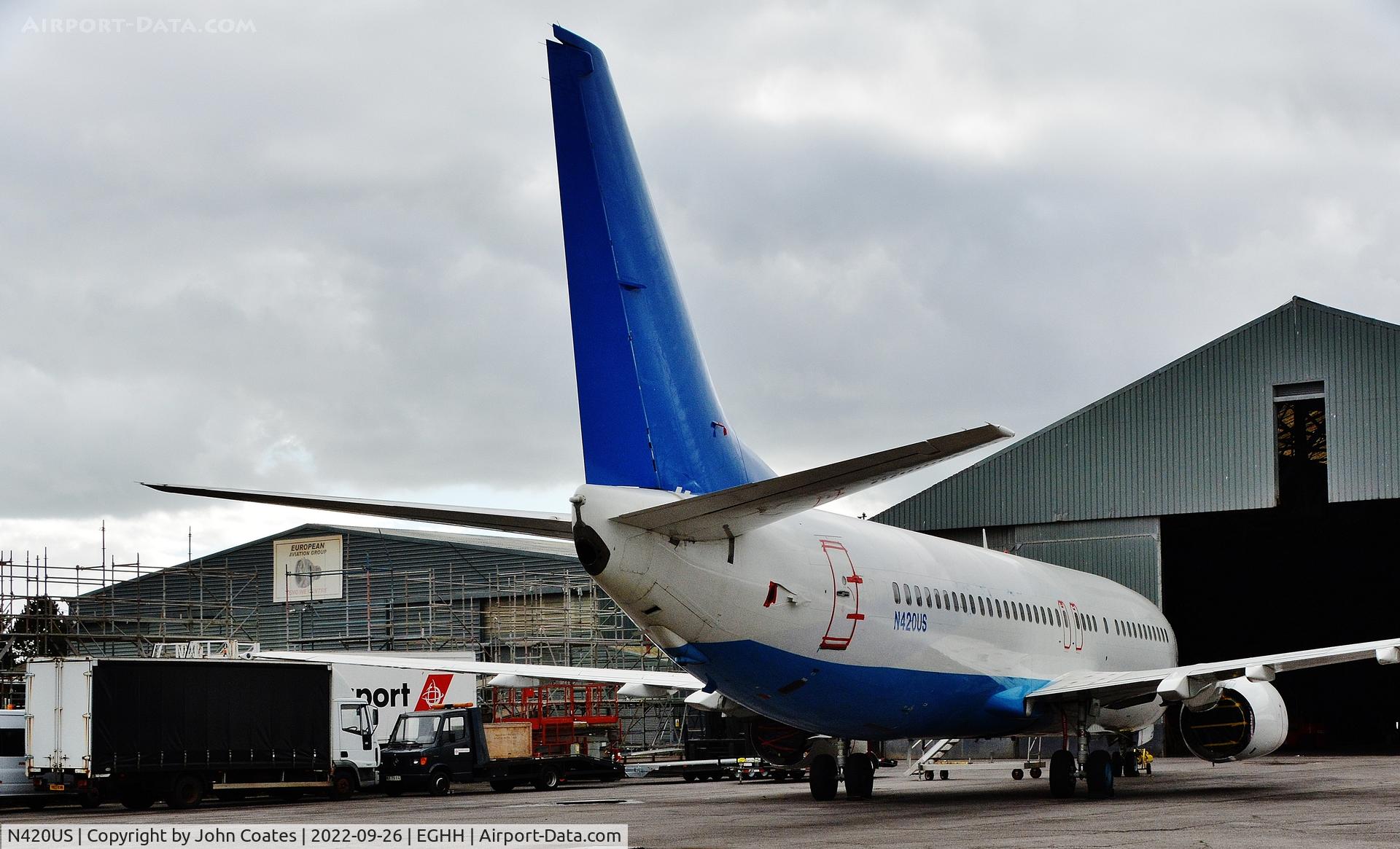 N420US, 1989 Boeing 737-401 C/N 23987, At European Avn.