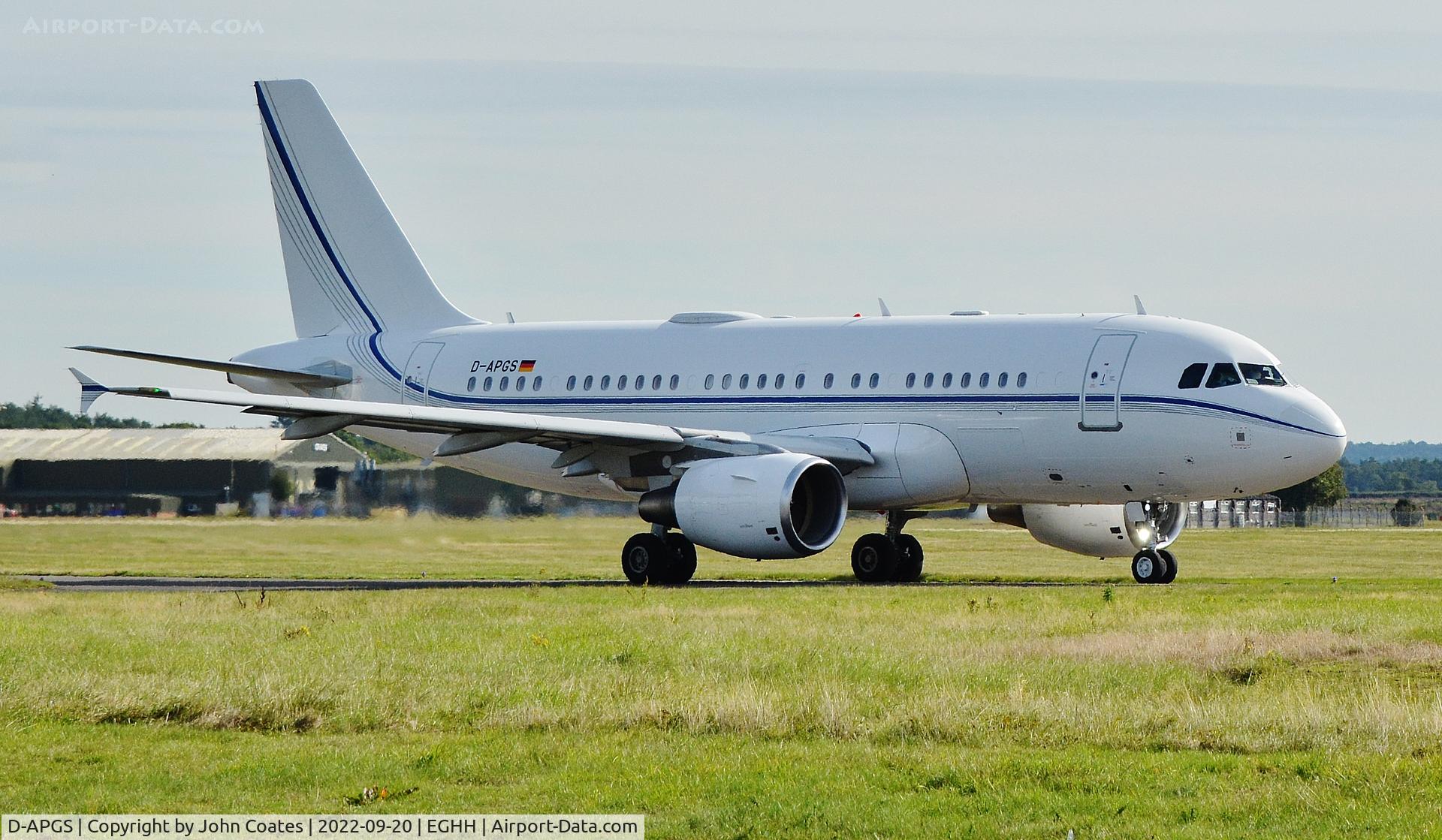 D-APGS, 2007 Airbus ACJ319 (A319-115/CJ) C/N 3046, Taxiing to depart