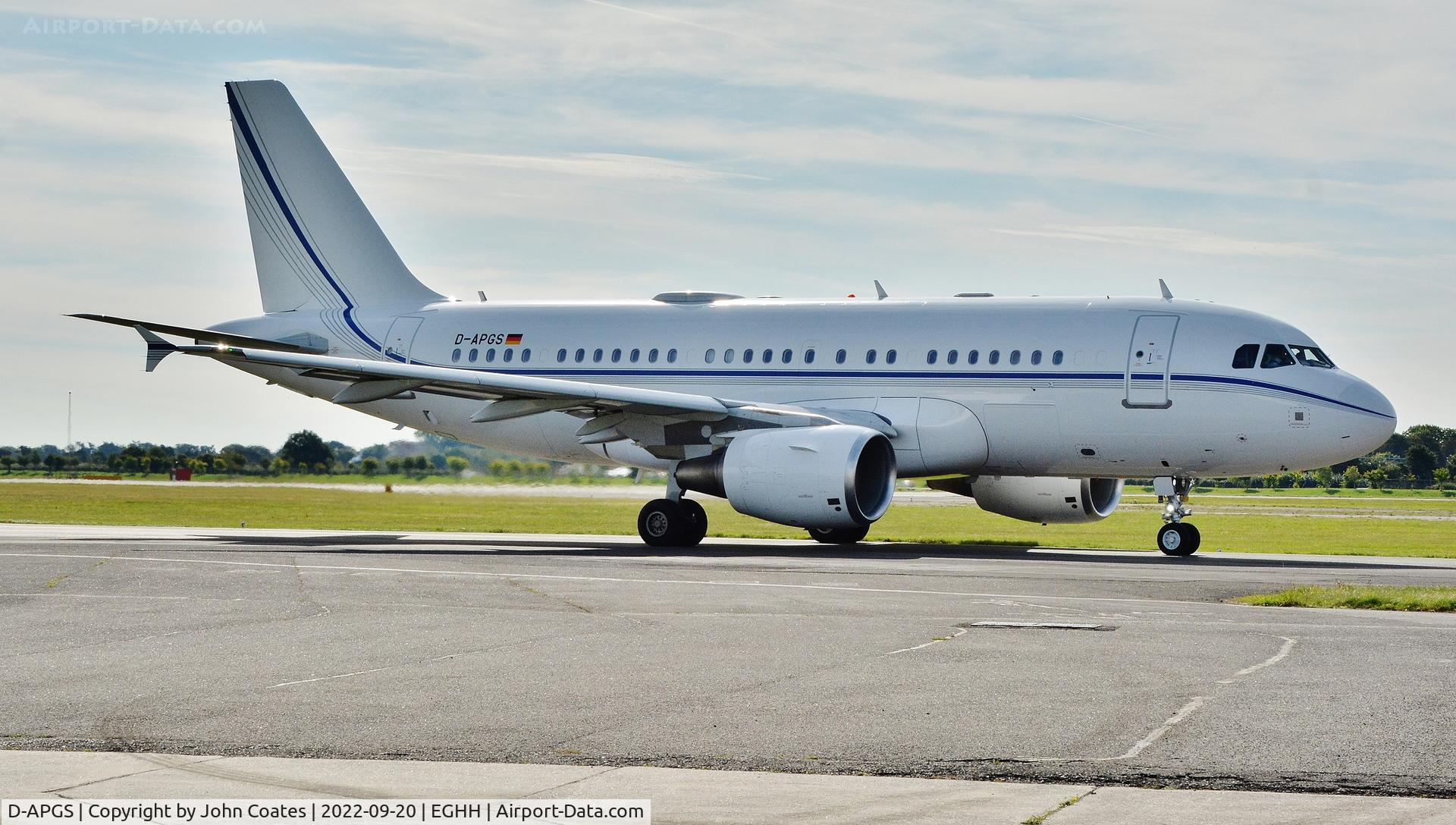 D-APGS, 2007 Airbus ACJ319 (A319-115/CJ) C/N 3046, Taxiing to depart